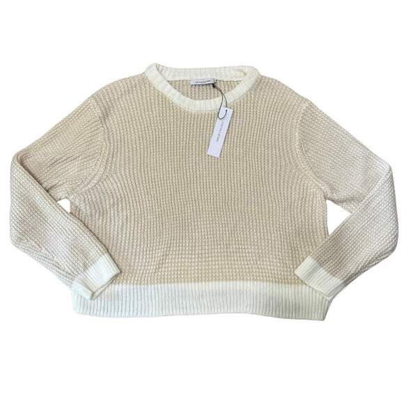 Stitches & Stripes Sweaters - STITCHES & STRIPES Variegated Crew Neck Long Sleeve Sweater Cream Tan NWT 2XL